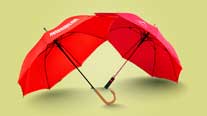 Paraguas rojos