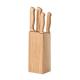Juego cuchillos Gourmet Ref.MDMO6308-MADERA 