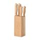 Juego cuchillos Gourmet Ref.MDMO6308-MADERA 