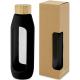 Botella de vidrio borosilicato con agarre de silicona de 600 ml Tidan Ref.PF100666-NEGRO INTENSO 