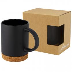 Taza de cerámica de 425 ml con base de corcho Neiva