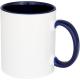 Taza de 350 ml para sublimación con asas e interior de color Pix Ref.PF100522-AZUL 