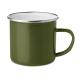 Taza promocional metálica en esmaltado vintage 350ml Plateado Ref.MDMO9756-VERDE 