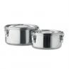 Set fiambreras de acero inox Elles