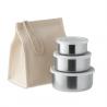 Set 3 fiambreras acero inox Temple