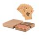 Set 2 barajas papel reciclado Aruba duo Ref.MDMO6518-MADERA 