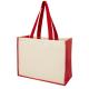 Bolsa tote para la compra de lona y yute de 320 g/m² Varai Ref.PF210701-ROJO 