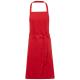 Delantal de algodón orgánico GOTS de 200 g/m2 Orissa Ref.PF113200-ROJO 