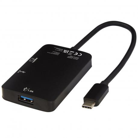 Adaptador multimedia de aluminio tipo C (USB-A/Tipo C/HDMI) ADAPT