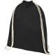 Mochila de cuerdas de algodón orgánico de 140 g/m² 5l Orissa Ref.PF120612-NEGRO INTENSO 