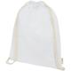 Mochila de cuerdas de algodón orgánico GOTS de 140 g/m² 5l Orissa Ref.PF120612-BLANCO 