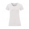 Camiseta blanca de mujer Iconic 140g/m2