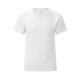 Camiseta de niña blanca Iconic 140g/m2 Ref.1321-BLANCO