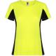 Camiseta técnica de poliéster Shanghai Woman Ref.RCA6648-AMARILLO FLUOR/ NEGRO