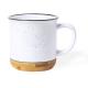 Taza de cerámica/bambú Larray 330ml Ref.1281-BLANCO 