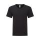 Camiseta adulto color Iconic V-Neck 150g/m2 Ref.1326-NEGRO