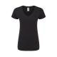 Camiseta de mujer color Iconic V-Neck 150g/m2 Ref.1327-NEGRO