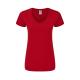 Camiseta de mujer color Iconic V-Neck 150g/m2 Ref.1327-ROJO