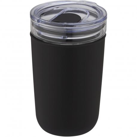 Vaso de vidrio de 420 ml con pared exterior de plástico reciclado Bello