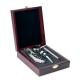 Set vino en caja de madera Premium Ref.MDIT2658-PLATA 