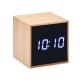 Reloj despertador y temperatura Mara clock Ref.MDMO9922-MADERA 