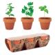 Juego de macetas terracota Flowerpot Ref.MDMO6145-MADERA 