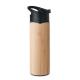 Botella bambú doble pared Nanda Ref.MDMO6371-MADERA 