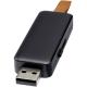 Memoria USB retroiluminada de 16gb Gleam Ref.PF123742-NEGRO INTENSO 