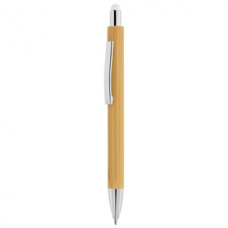 Boligrafo bambu con touch 