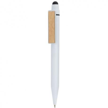 Boligrafo touch con clip bambu bali
