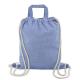 Bolsa mochila de algodon reciclado agra Ref.CF10073-AZUL 