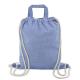 Bolsa mochila de algodon reciclado Ref.CF10073-AZUL 