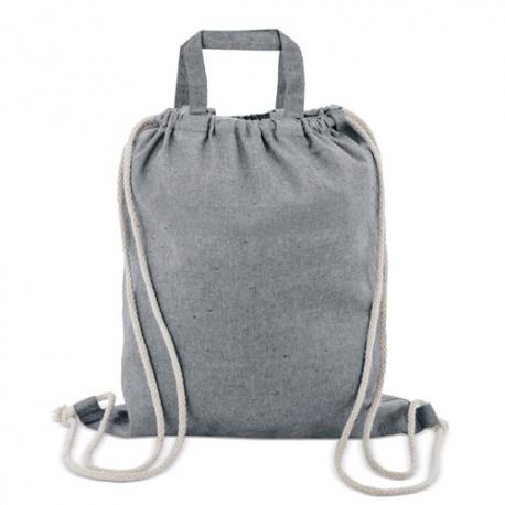 Bolsa mochila de algodon reciclado