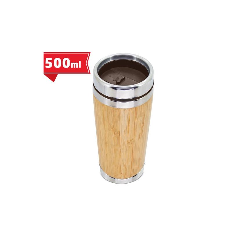 Vaso termo bambu doble capa 500ml cue