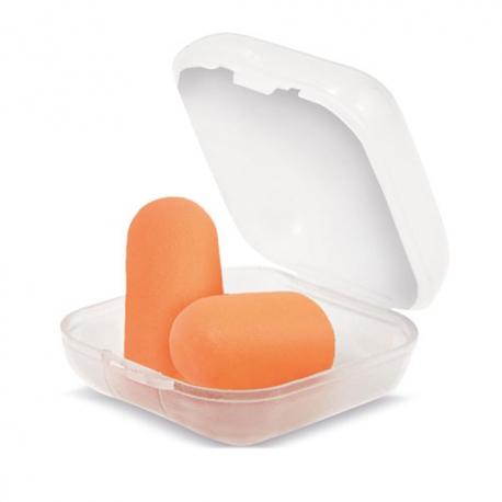 Tapones para oidos en caja de plastico 