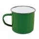 Mug metálica esmaltada retro 350ml Ref.CF60010-VERDE 