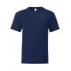 Camiseta de algodón de adulto color Iconic 150g/m2 Ref.1324-MARINO
