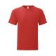 Camiseta de algodón de adulto color Iconic 150g/m2 Ref.1324-ROJO