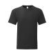 Camiseta de algodón de adulto color Iconic 150g/m2 Ref.1324-NEGRO