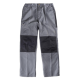 Pantalón combinado rodilleras y culera a contraste WORKTEAM B1411 Ref.WTB1411-GRIS/NEGRO