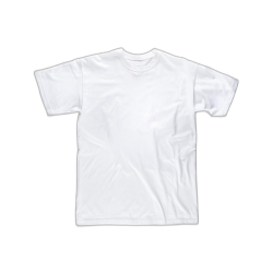 Camiseta manga corta, cuello caja, algodón