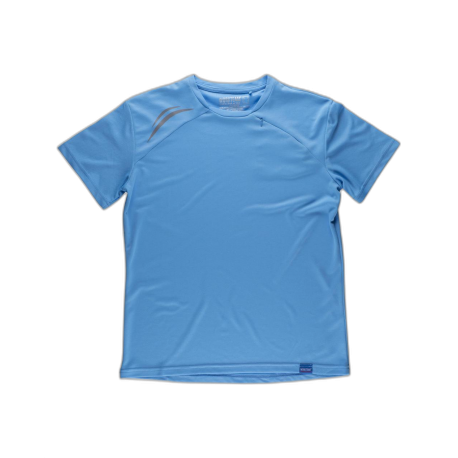 Camiseta técnica manga corta con detalles fluorescentes y bolsillo en el pecho con cremallera oculto WORKTEAM S6611