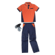 Pantalón desmontable WORKTEAM WSET1465 Ref.WTWSET1465-MARINO/NARANJA