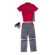 Pantalón desmontable WORKTEAM WSET1465 Ref.WTWSET1465-GRIS/ROJO