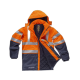 Parka AV ignífuga WORKTEAM B3795 Ref.WTB3795-NARANJA AV/MARINO