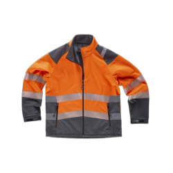 Chaqueta Workshell combinada con alta visibilidad