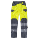 Pantalón multibolsillos combinado con alta visibilidad WORKTEAM C2715 Ref.WTC2715-AMARILLO AV/GRIS OSCURO