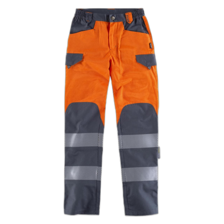 Pantalón multibolsillos combinado con alta visibilidad WORKTEAM C2715