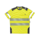 Camiseta manga corta combinada con alta visibilidad WORKTEAM C9241 Ref.WTC9241-AMARILLO AV/GRIS OSCURO