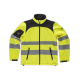 Workshell de alta visibilidad con cintas reflectantes de diferentes tamaños WORKTEAM C2930 Ref.WTC2930-AMARILLO AV/NEGRO
